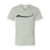 White Marble Unisex Jersey Short-Sleeve V-Neck T-Shirt Thumbnail