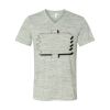 White Marble Unisex Jersey Short-Sleeve V-Neck T-Shirt Thumbnail