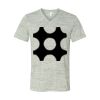 White Marble Unisex Jersey Short-Sleeve V-Neck T-Shirt Thumbnail