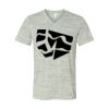 White Marble Unisex Jersey Short-Sleeve V-Neck T-Shirt Thumbnail