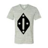 White Marble Unisex Jersey Short-Sleeve V-Neck T-Shirt Thumbnail
