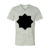 White Marble Unisex Jersey Short-Sleeve V-Neck T-Shirt Thumbnail