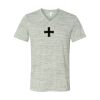 White Marble Unisex Jersey Short-Sleeve V-Neck T-Shirt Thumbnail