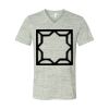 White Marble Unisex Jersey Short-Sleeve V-Neck T-Shirt Thumbnail