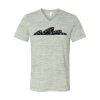 White Marble Unisex Jersey Short-Sleeve V-Neck T-Shirt Thumbnail