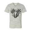White Marble Unisex Jersey Short-Sleeve V-Neck T-Shirt Thumbnail