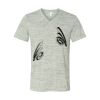 White Marble Unisex Jersey Short-Sleeve V-Neck T-Shirt Thumbnail