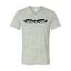 White Marble Unisex Jersey Short-Sleeve V-Neck T-Shirt Thumbnail