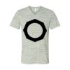 White Marble Unisex Jersey Short-Sleeve V-Neck T-Shirt Thumbnail