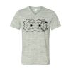 White Marble Unisex Jersey Short-Sleeve V-Neck T-Shirt Thumbnail