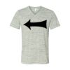 White Marble Unisex Jersey Short-Sleeve V-Neck T-Shirt Thumbnail