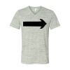 White Marble Unisex Jersey Short-Sleeve V-Neck T-Shirt Thumbnail