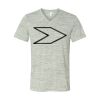 White Marble Unisex Jersey Short-Sleeve V-Neck T-Shirt Thumbnail
