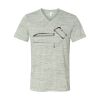 White Marble Unisex Jersey Short-Sleeve V-Neck T-Shirt Thumbnail