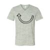 White Marble Unisex Jersey Short-Sleeve V-Neck T-Shirt Thumbnail