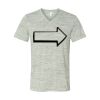 White Marble Unisex Jersey Short-Sleeve V-Neck T-Shirt Thumbnail