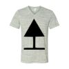 White Marble Unisex Jersey Short-Sleeve V-Neck T-Shirt Thumbnail