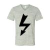 White Marble Unisex Jersey Short-Sleeve V-Neck T-Shirt Thumbnail