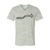 White Marble Unisex Jersey Short-Sleeve V-Neck T-Shirt Thumbnail