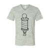 White Marble Unisex Jersey Short-Sleeve V-Neck T-Shirt Thumbnail