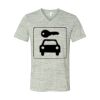 White Marble Unisex Jersey Short-Sleeve V-Neck T-Shirt Thumbnail