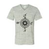 White Marble Unisex Jersey Short-Sleeve V-Neck T-Shirt Thumbnail