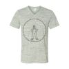 White Marble Unisex Jersey Short-Sleeve V-Neck T-Shirt Thumbnail