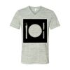White Marble Unisex Jersey Short-Sleeve V-Neck T-Shirt Thumbnail