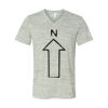 White Marble Unisex Jersey Short-Sleeve V-Neck T-Shirt Thumbnail