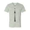 White Marble Unisex Jersey Short-Sleeve V-Neck T-Shirt Thumbnail