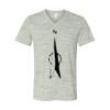 White Marble Unisex Jersey Short-Sleeve V-Neck T-Shirt Thumbnail