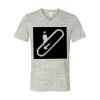 White Marble Unisex Jersey Short-Sleeve V-Neck T-Shirt Thumbnail