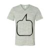 White Marble Unisex Jersey Short-Sleeve V-Neck T-Shirt Thumbnail