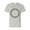 White Marble Unisex Jersey Short-Sleeve V-Neck T-Shirt Thumbnail
