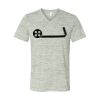 White Marble Unisex Jersey Short-Sleeve V-Neck T-Shirt Thumbnail