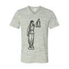 White Marble Unisex Jersey Short-Sleeve V-Neck T-Shirt Thumbnail