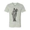 White Marble Unisex Jersey Short-Sleeve V-Neck T-Shirt Thumbnail
