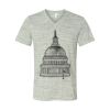 White Marble Unisex Jersey Short-Sleeve V-Neck T-Shirt Thumbnail