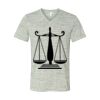 White Marble Unisex Jersey Short-Sleeve V-Neck T-Shirt Thumbnail