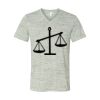 White Marble Unisex Jersey Short-Sleeve V-Neck T-Shirt Thumbnail