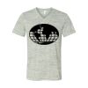 White Marble Unisex Jersey Short-Sleeve V-Neck T-Shirt Thumbnail