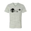 White Marble Unisex Jersey Short-Sleeve V-Neck T-Shirt Thumbnail
