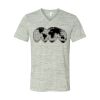 White Marble Unisex Jersey Short-Sleeve V-Neck T-Shirt Thumbnail