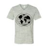 White Marble Unisex Jersey Short-Sleeve V-Neck T-Shirt Thumbnail