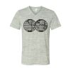 White Marble Unisex Jersey Short-Sleeve V-Neck T-Shirt Thumbnail