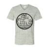 White Marble Unisex Jersey Short-Sleeve V-Neck T-Shirt Thumbnail