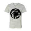 White Marble Unisex Jersey Short-Sleeve V-Neck T-Shirt Thumbnail