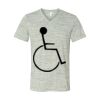 White Marble Unisex Jersey Short-Sleeve V-Neck T-Shirt Thumbnail