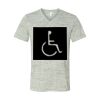 White Marble Unisex Jersey Short-Sleeve V-Neck T-Shirt Thumbnail