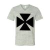 White Marble Unisex Jersey Short-Sleeve V-Neck T-Shirt Thumbnail